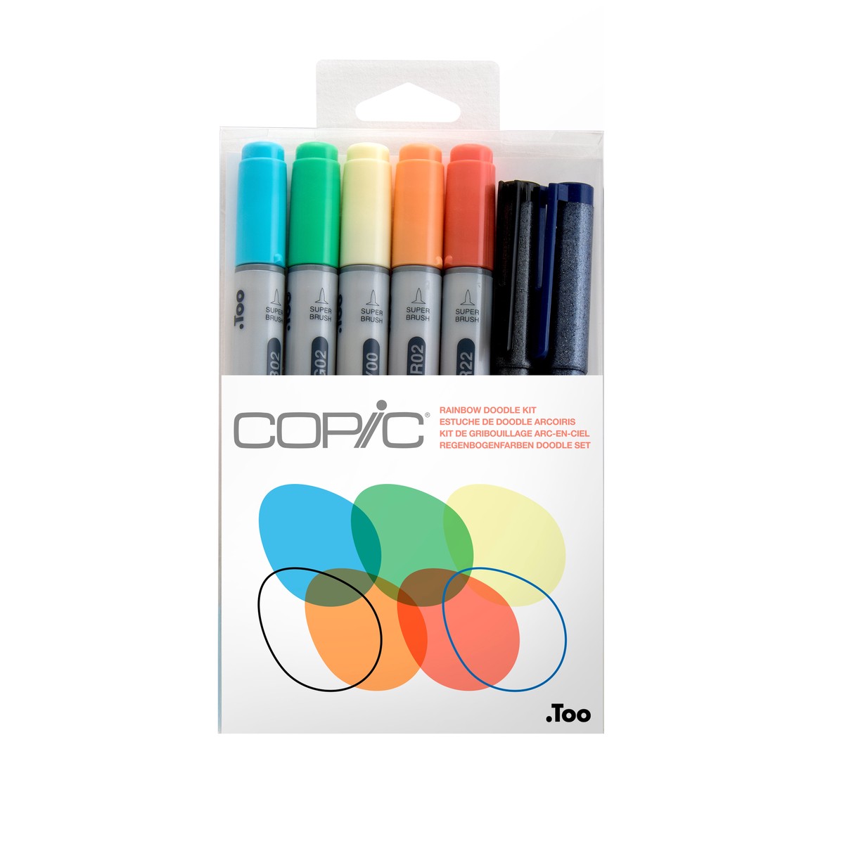 Copic Ciao Doodle Kit 7 Piece Rainbow