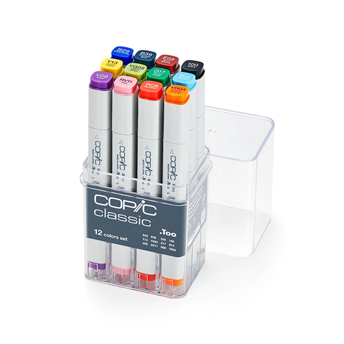 Copic Classic Marker Set 12 Piece Basic