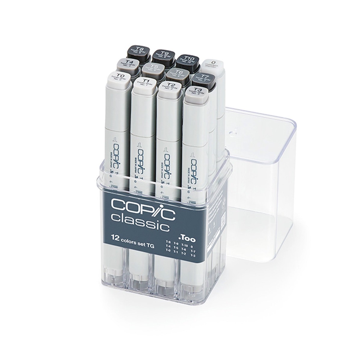 Copic Classic Marker Set 12 Piece Toner Grey