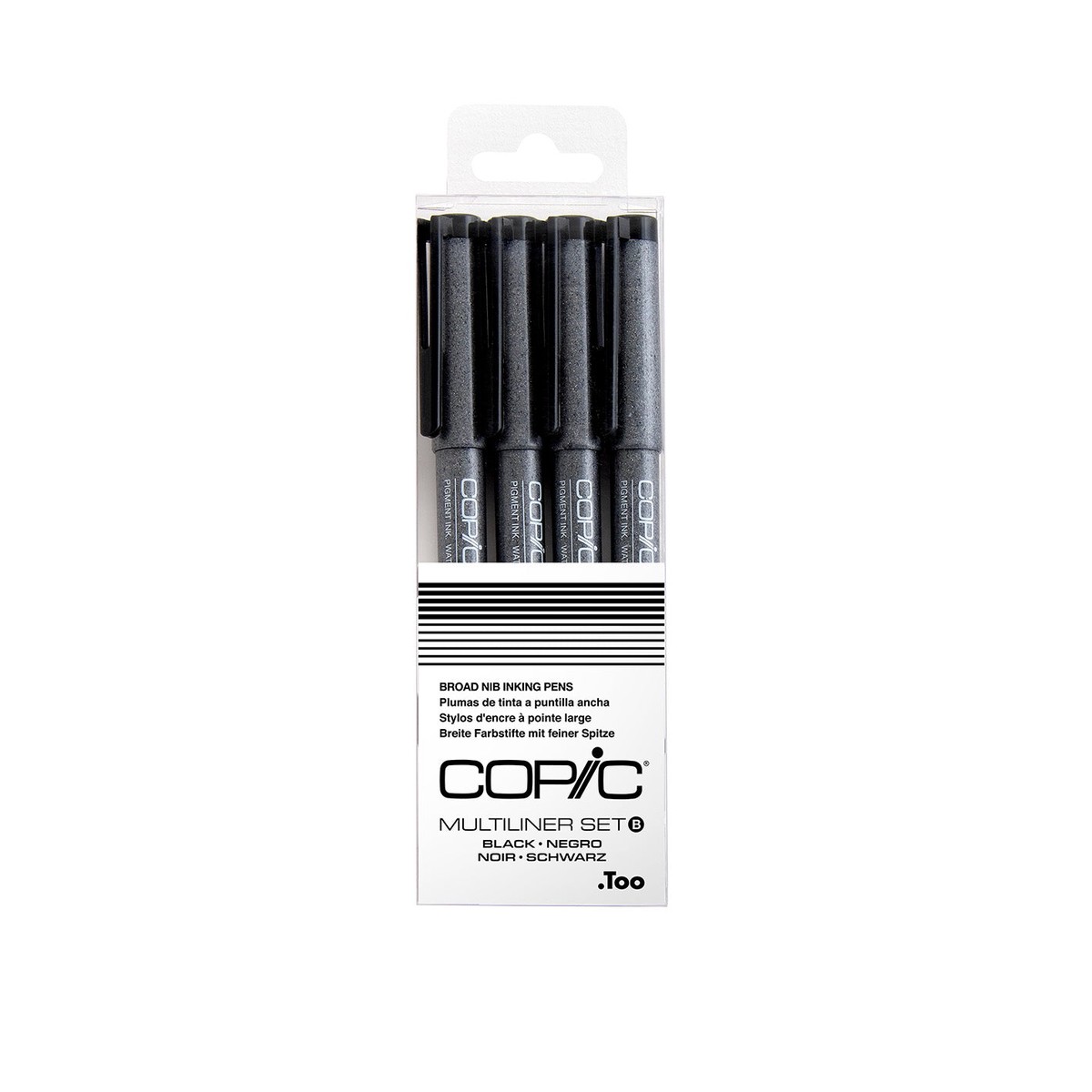 Copic Multiliner Set 4 Piece Black B
