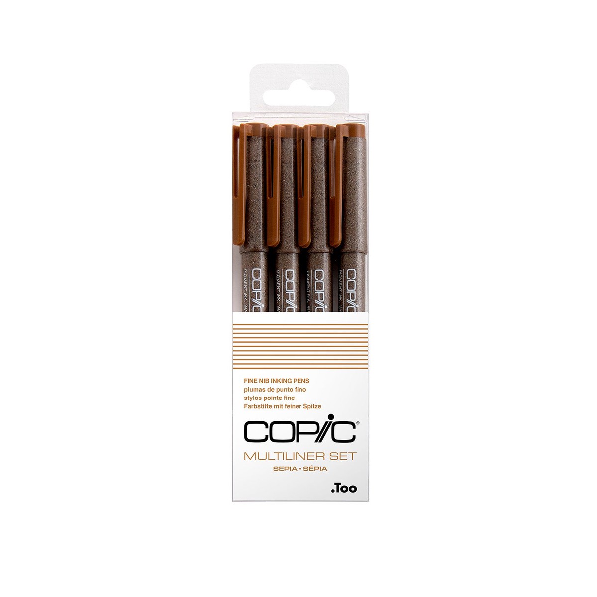 Copic Multiliner Set 4 Piece Sepia