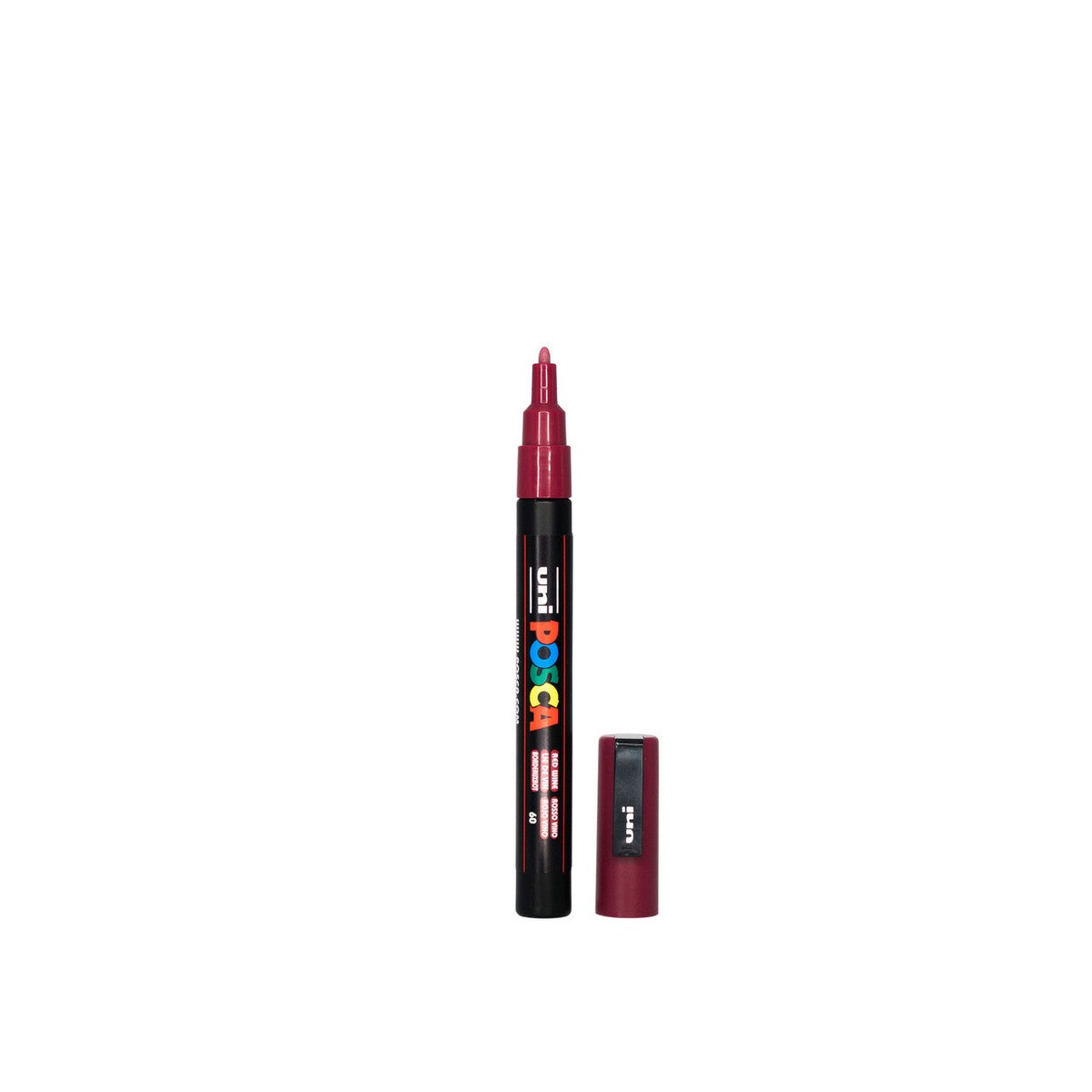 POSCA PC-3M Paint Marker Fine Bullet Tip Red Wine