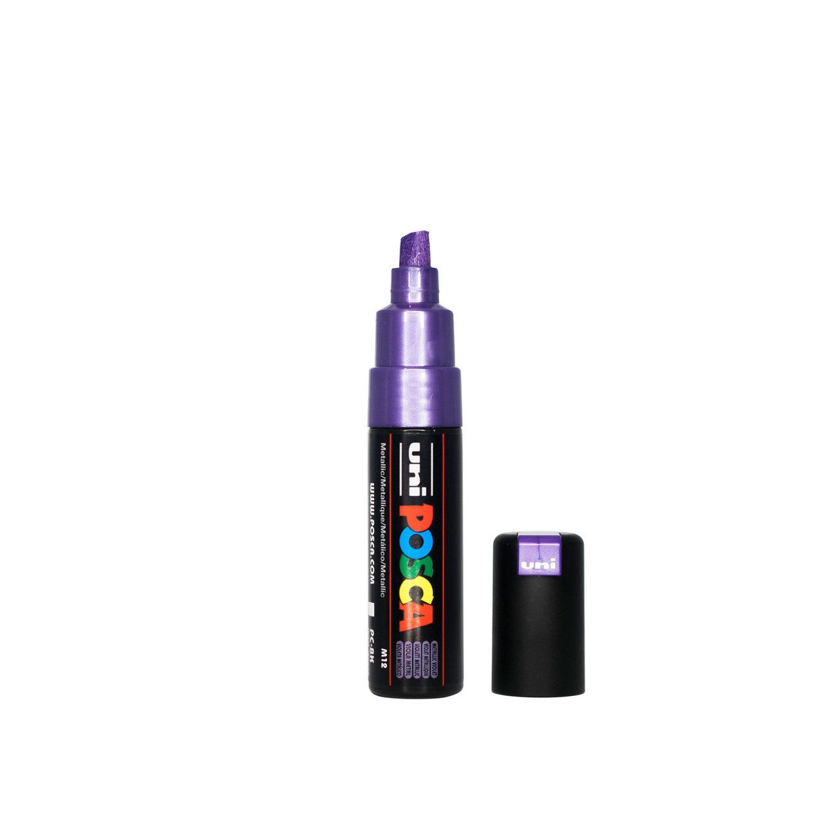POSCA PC-8K Paint Marker Broad Chisel Tip Metallic Violet