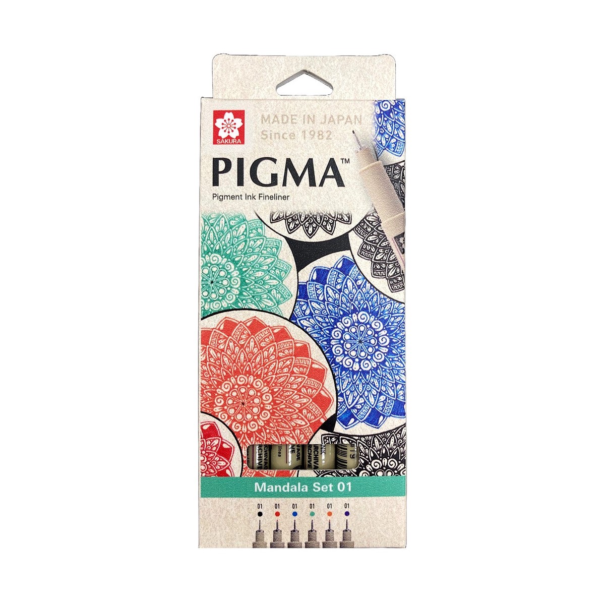 Sakura Pigma Micron 6pc 01 Mandala Set