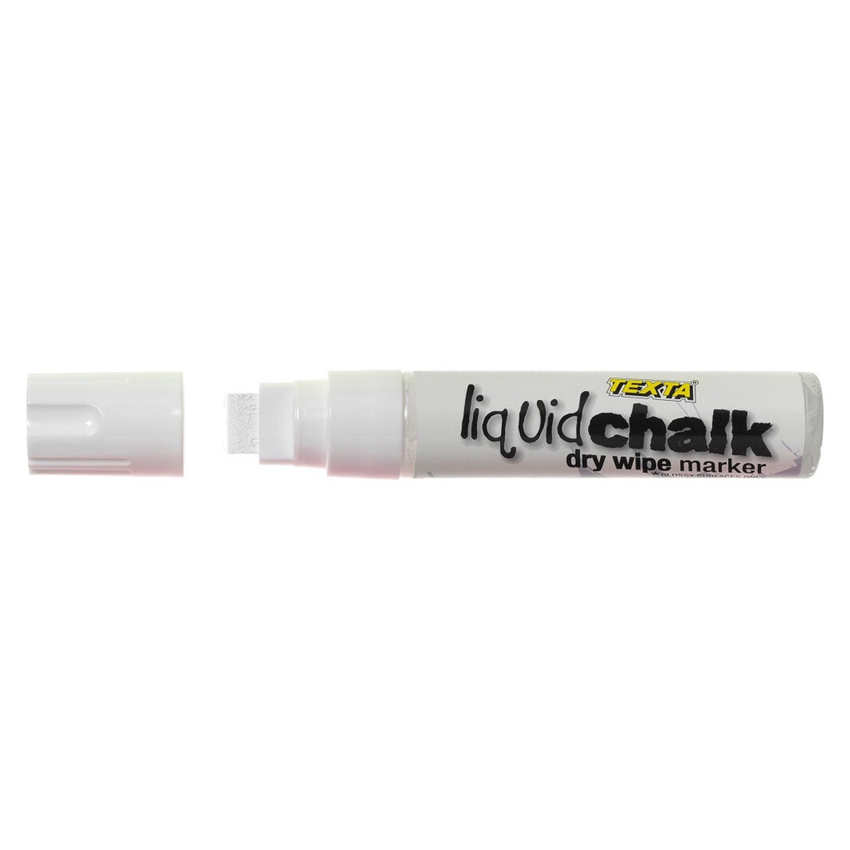 Texta Jumbo Liquid Chalk Marker Dry Wipe Chisel White