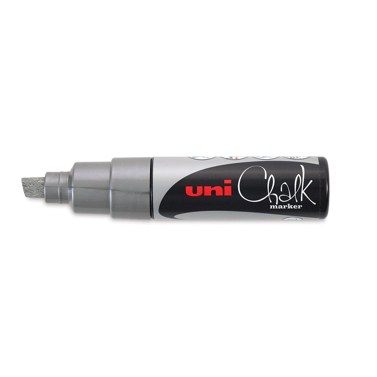 Uni-ball Chalk Marker PWE-8K Chisel Tip 8mm Silver