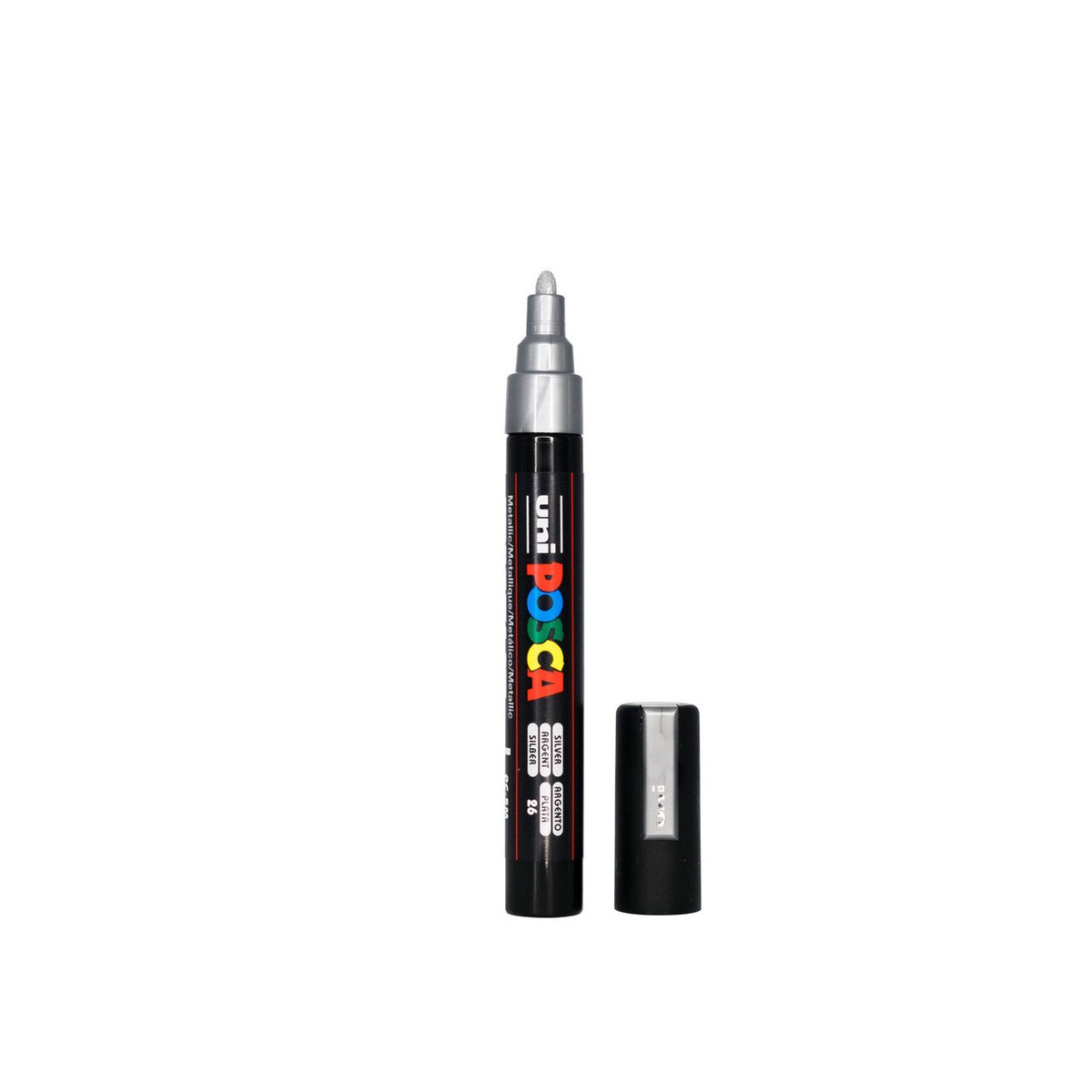 POSCA PC-5M Paint Marker Medium Bullet Tip Silver