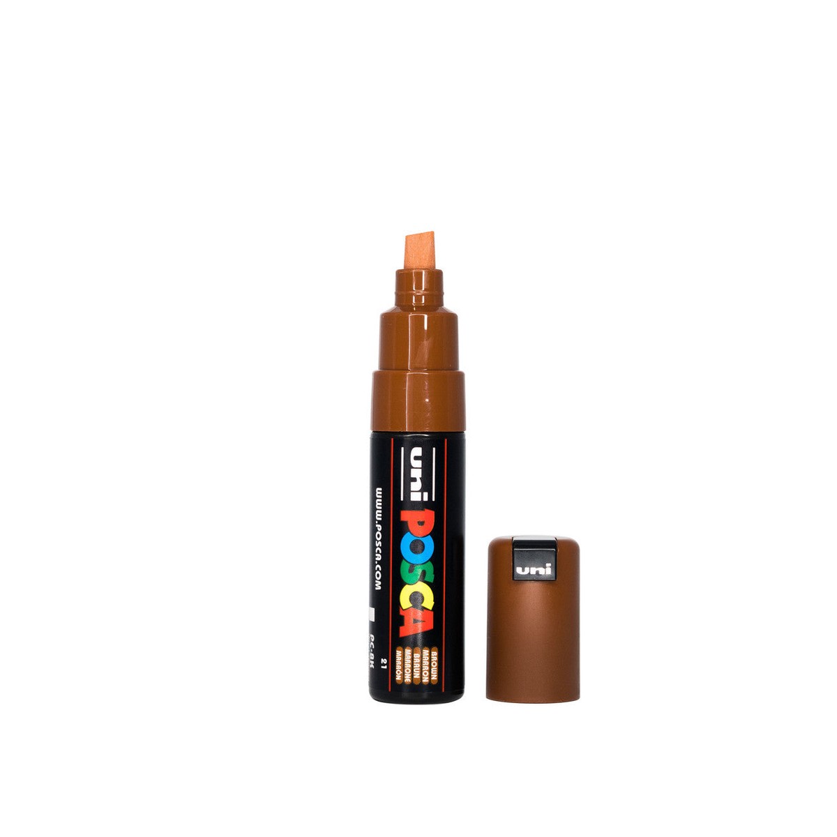 POSCA PC-8K Paint Marker Broad Chisel Tip Brown