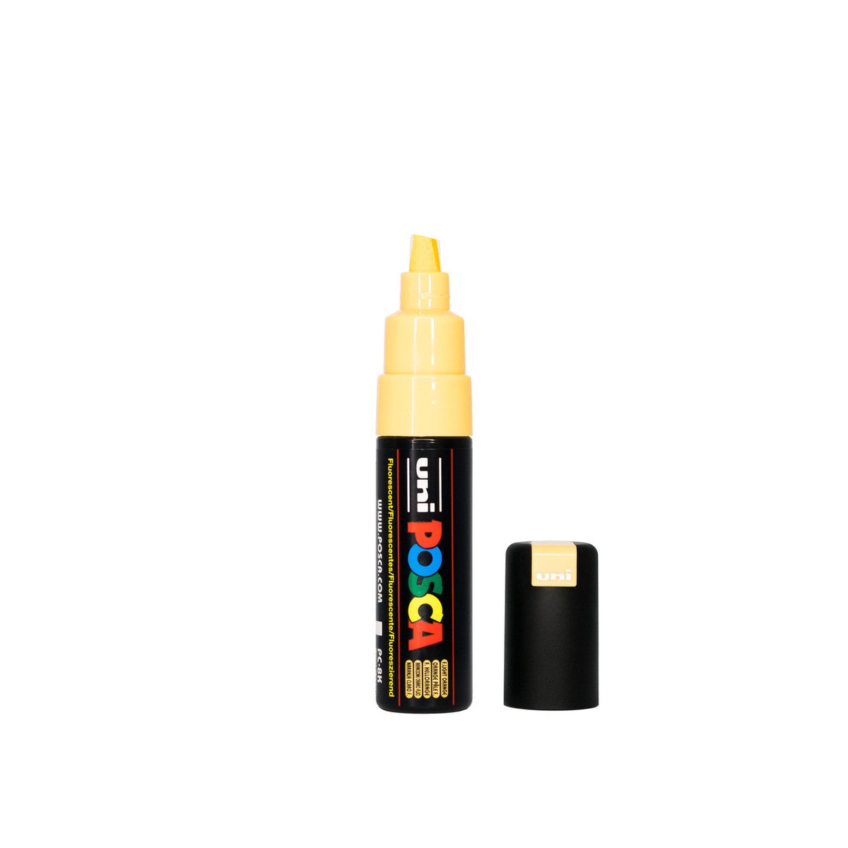 POSCA PC-8K Paint Marker Broad Chisel Tip Fluoro Light Orange