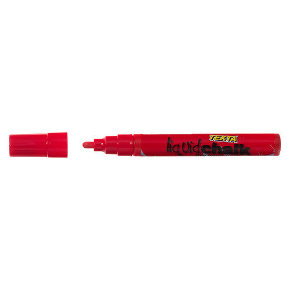 Texta Liquid Chalk Marker Dry Wipe Bullet Tip Red