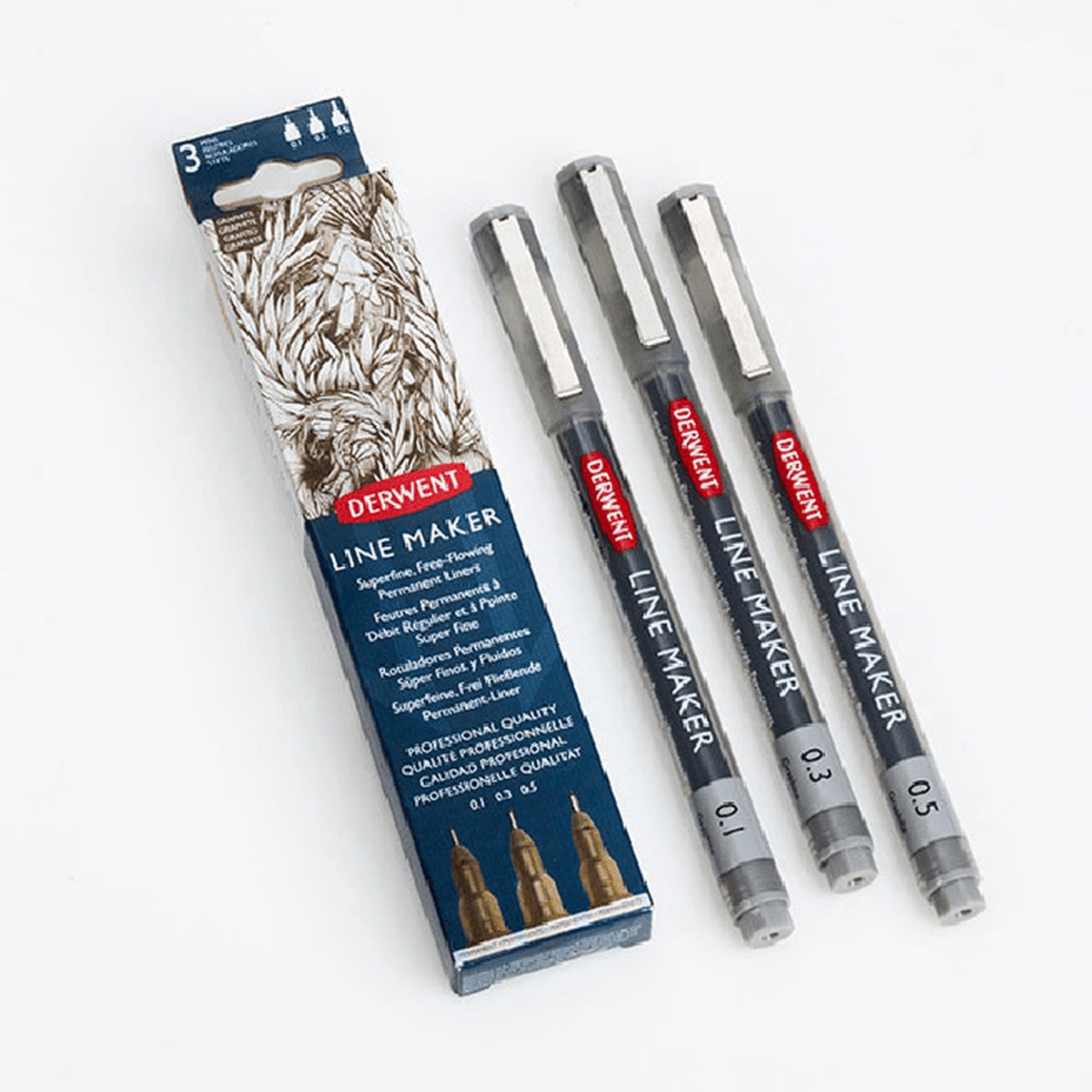 Derwent Graphik Linemaker Graphite Graphic Pack 3