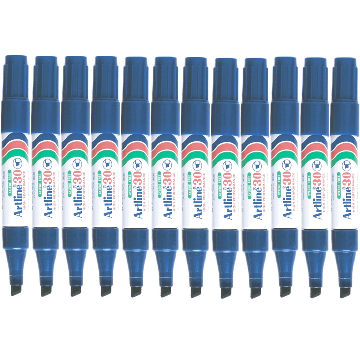 Artline 30 Mini Permanent Marker Chisel Tip 5mm Blue Box 12