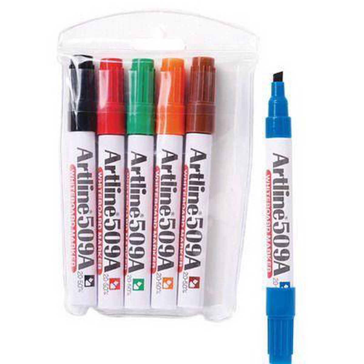 Artline 509A Whiteboard Marker 5Mm Chisel Assorted Wallet 6