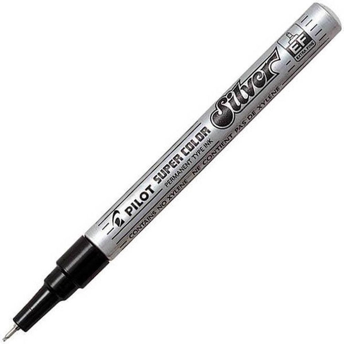 Pilot Permanent Marker Extra Fine Silver Box 11