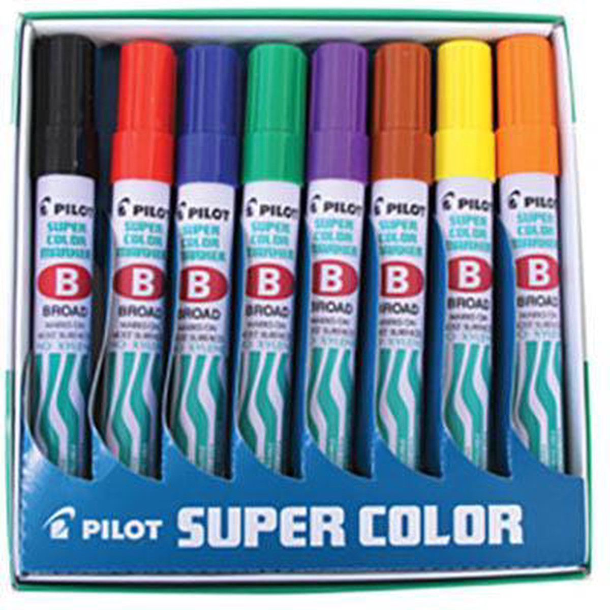 Pilot Permanent Marker Aluminium Barrel Chisel Point 4.0Mm Assorted Pack 8