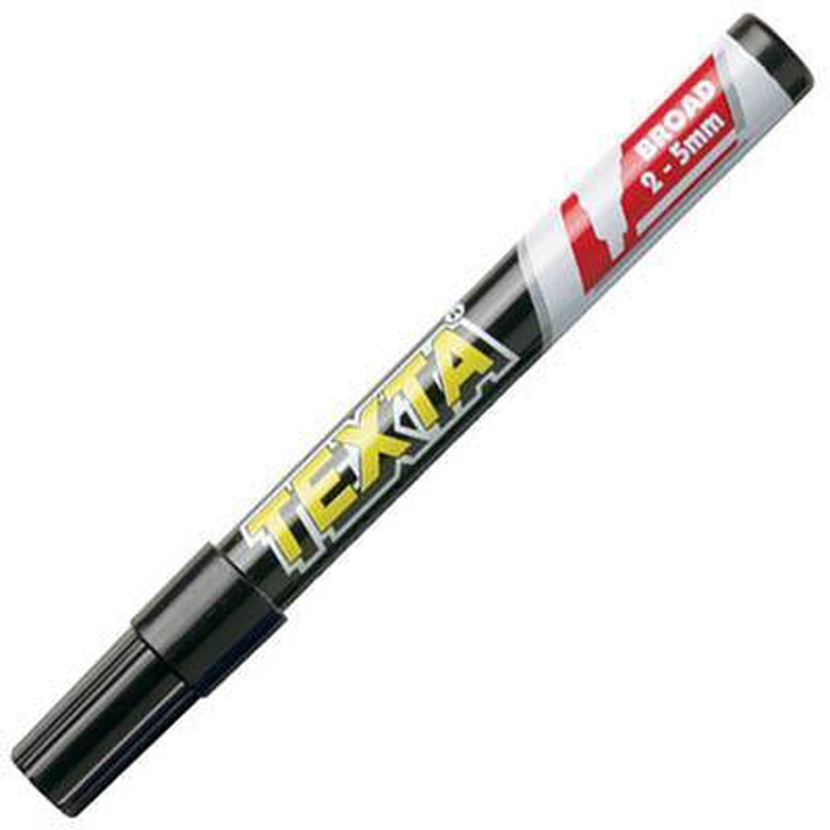 Texta Permanent Marker Chisel Point Black Box 12