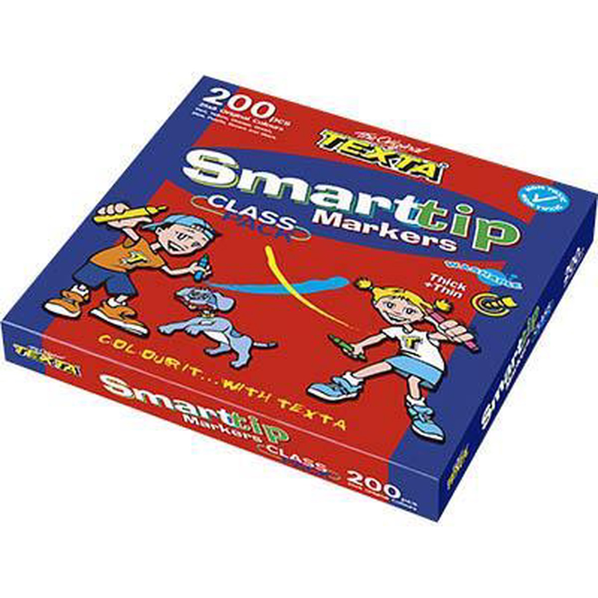 Texta Smarttip Colouring Markers Assorted Pack 200