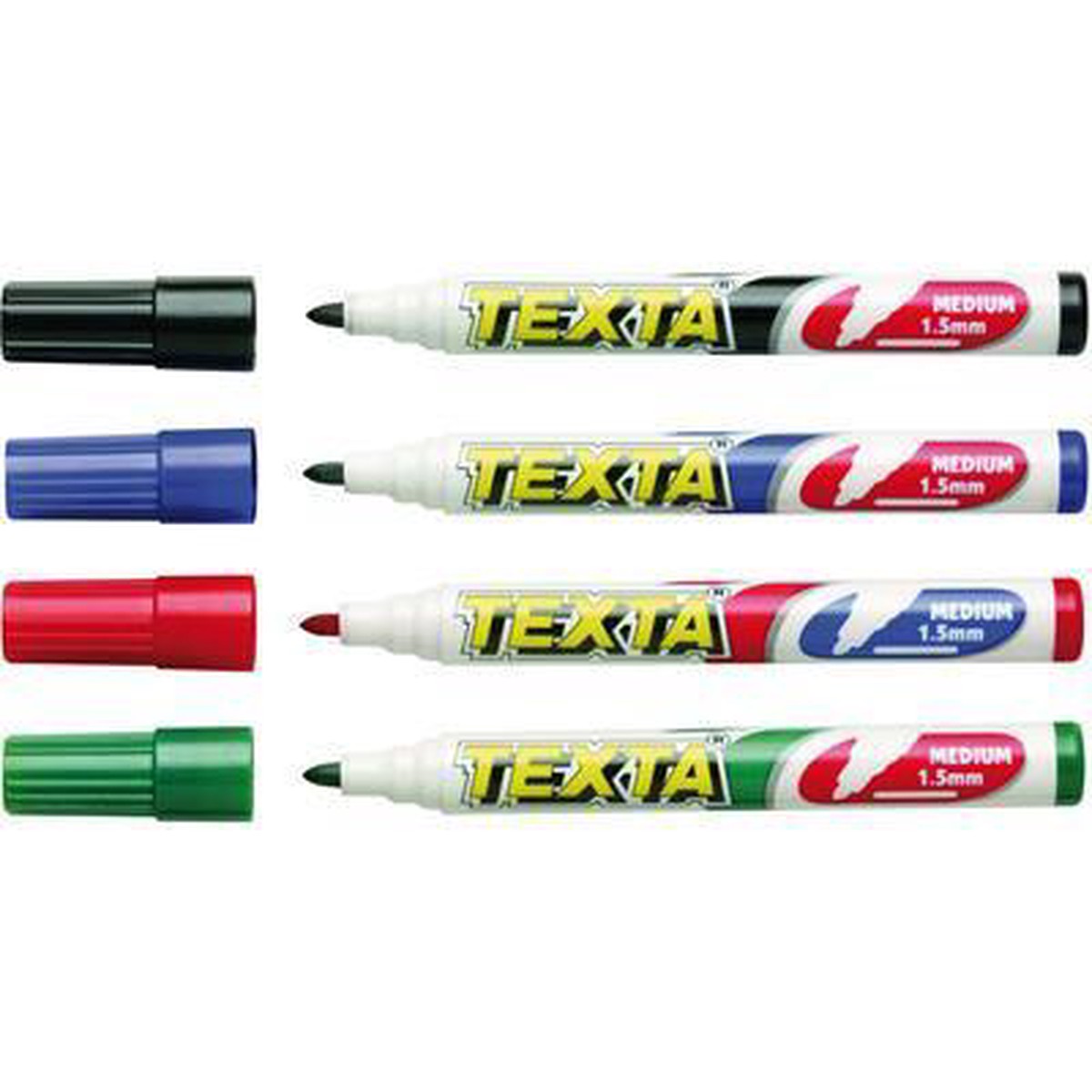 Texta Whiteboard Marker Assorted Wallet 4