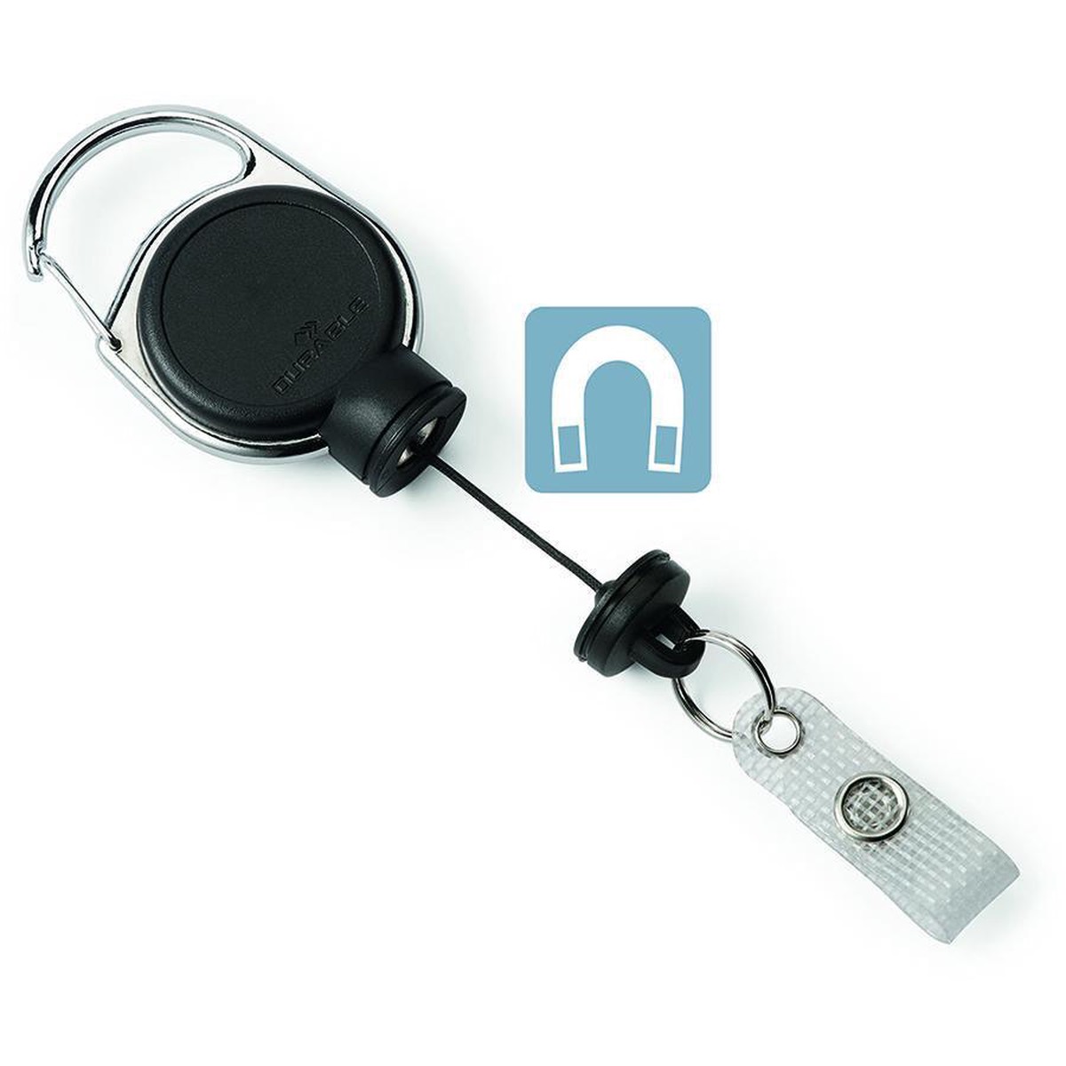 Durable Badge Reel Extra Strong Black