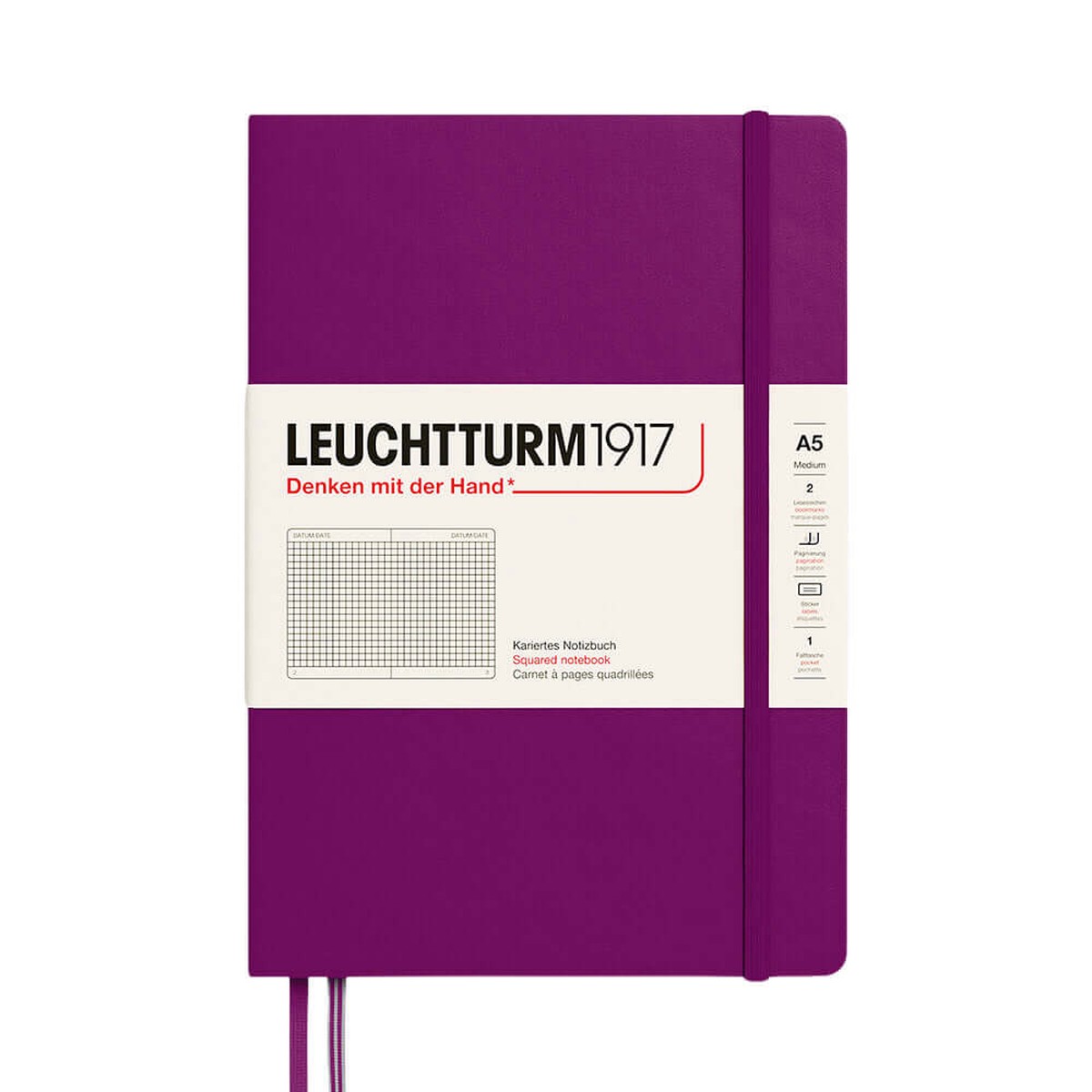 LEUCHTTURM1917 Hardcover Notebook Medium Burgundy