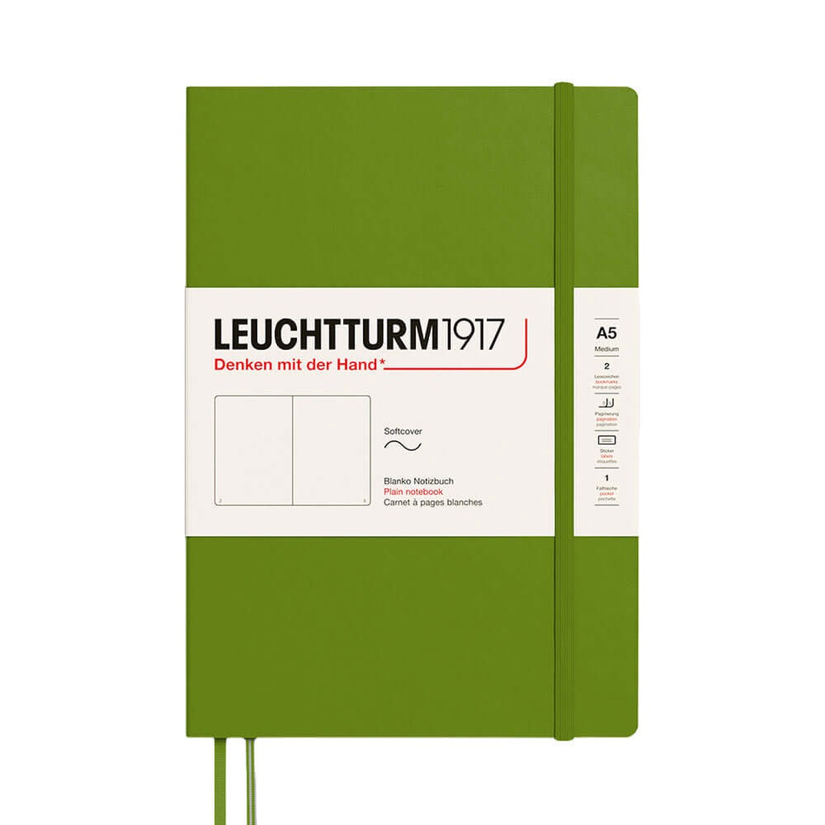 LEUCHTTURM1917 Softcover Notebook Medium Moss