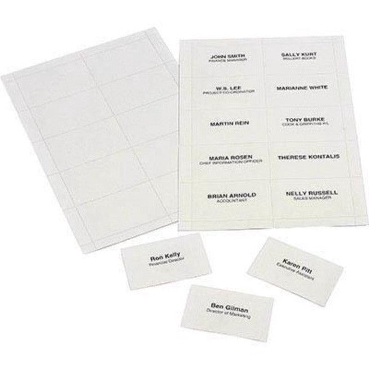 Rexel Convention Card Holder Inserts Paper Pack 250