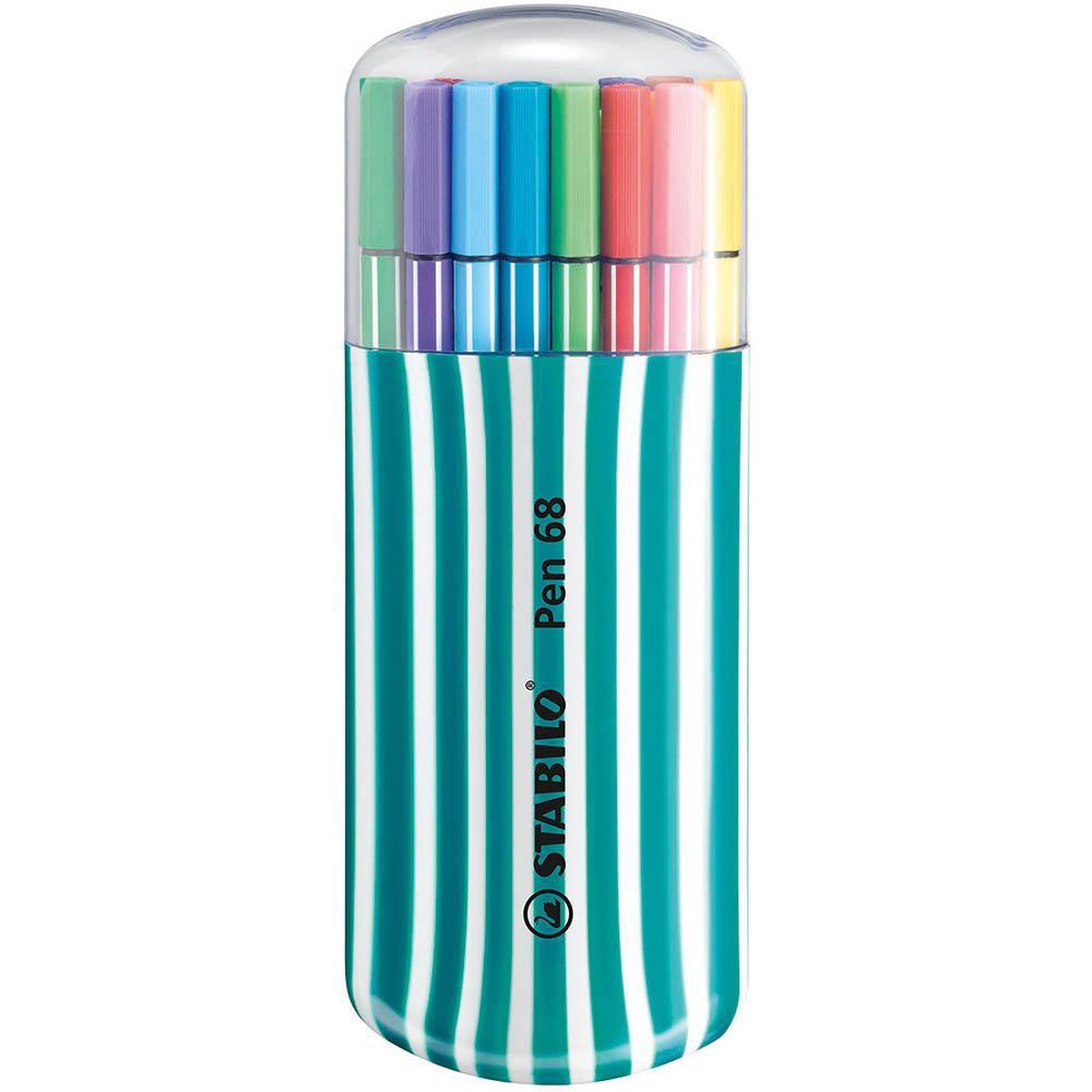 Stabilo 68 Fibre Tip Pen Assorted Case 20