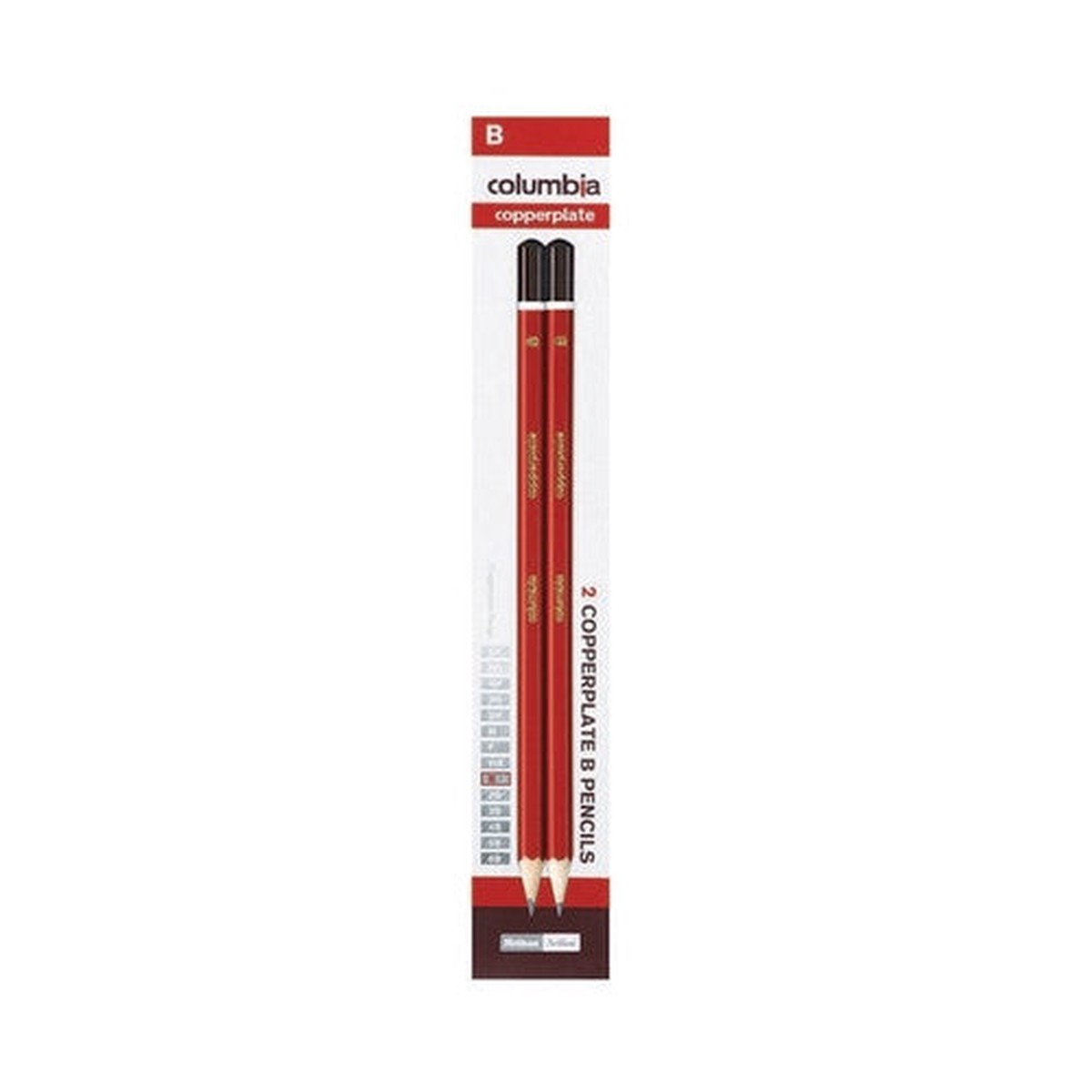 Columbia Copperplate Lead Pencils Hexagonal B Pack 2
