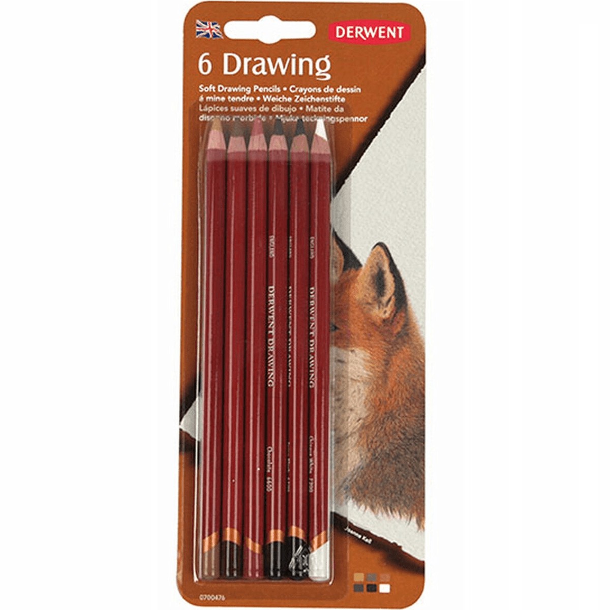 Derwent Drawing Pencil Pack 6