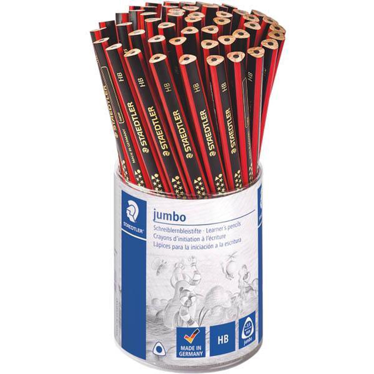 Staedtler Jumbo Triangular Graphite Pencils Hb Tub 50