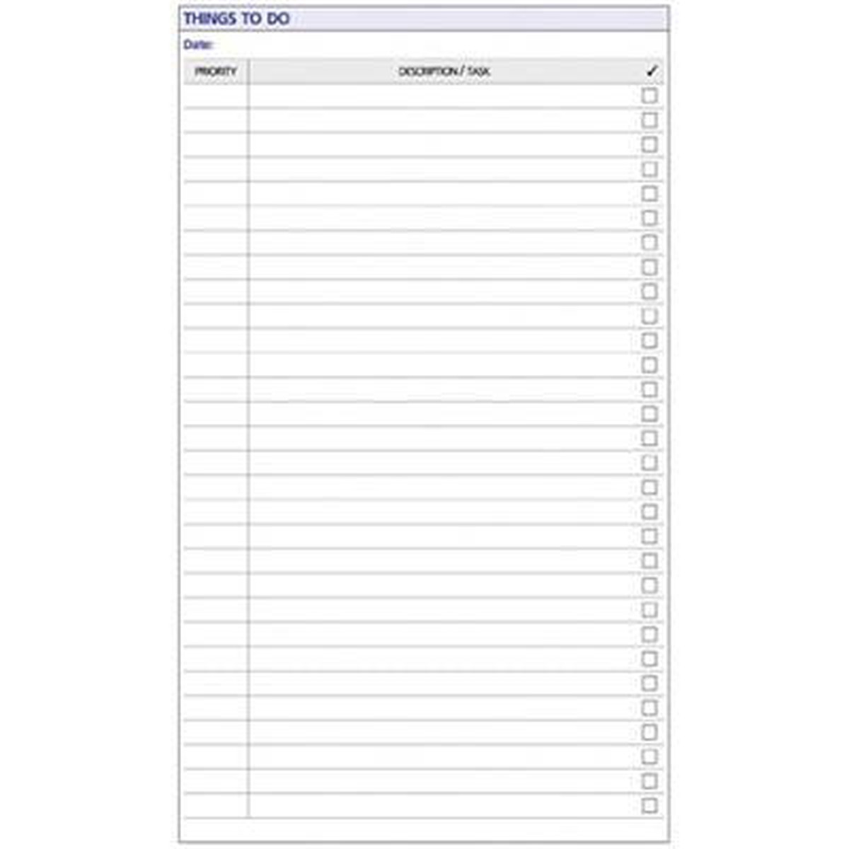 Debden Dayplanner Refill Things To Do A4 Size