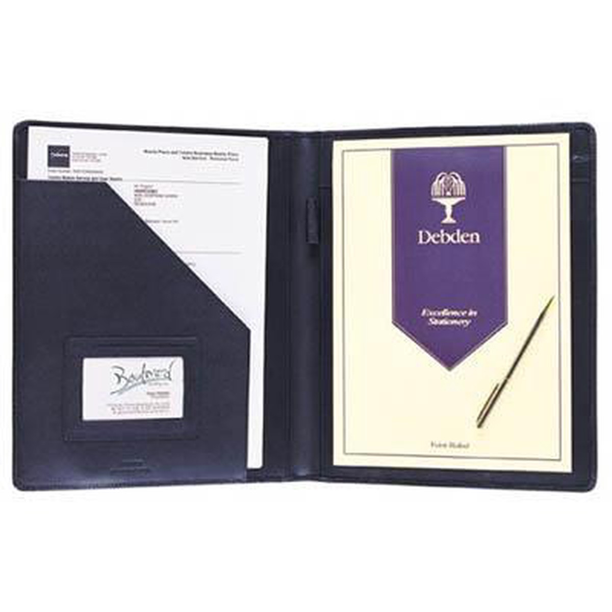 Debden Conference Compendium A4 Leather Black