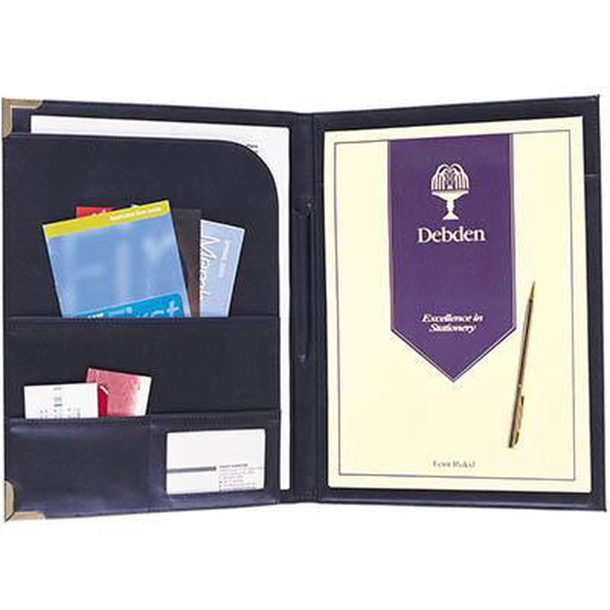 Debden Leatherette Compendium A4 Pu Cover Black