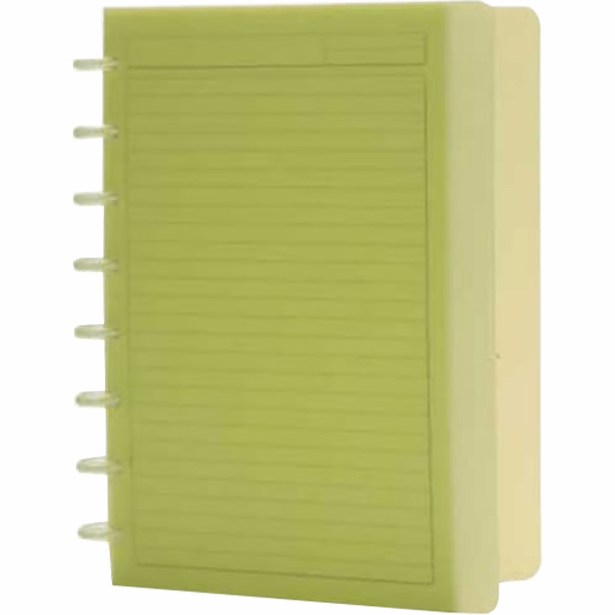 Rollabind Plastic Junior Size Translucent Green Notebook