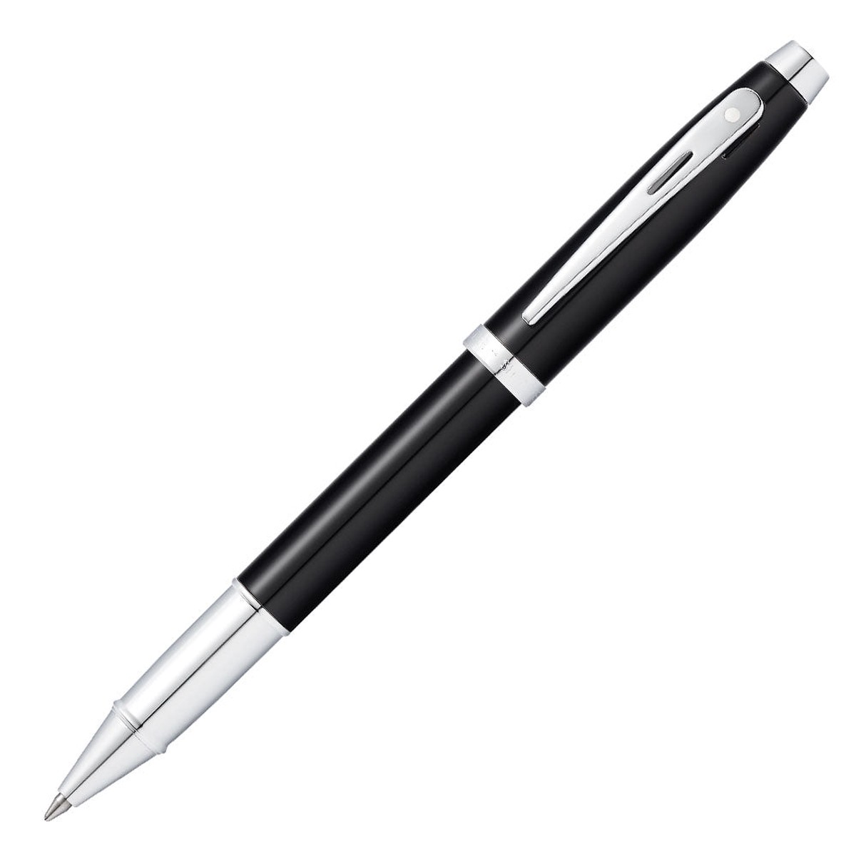 Sheaffer 100 Rollerball Pen Black Lacquer with Chrome Trim