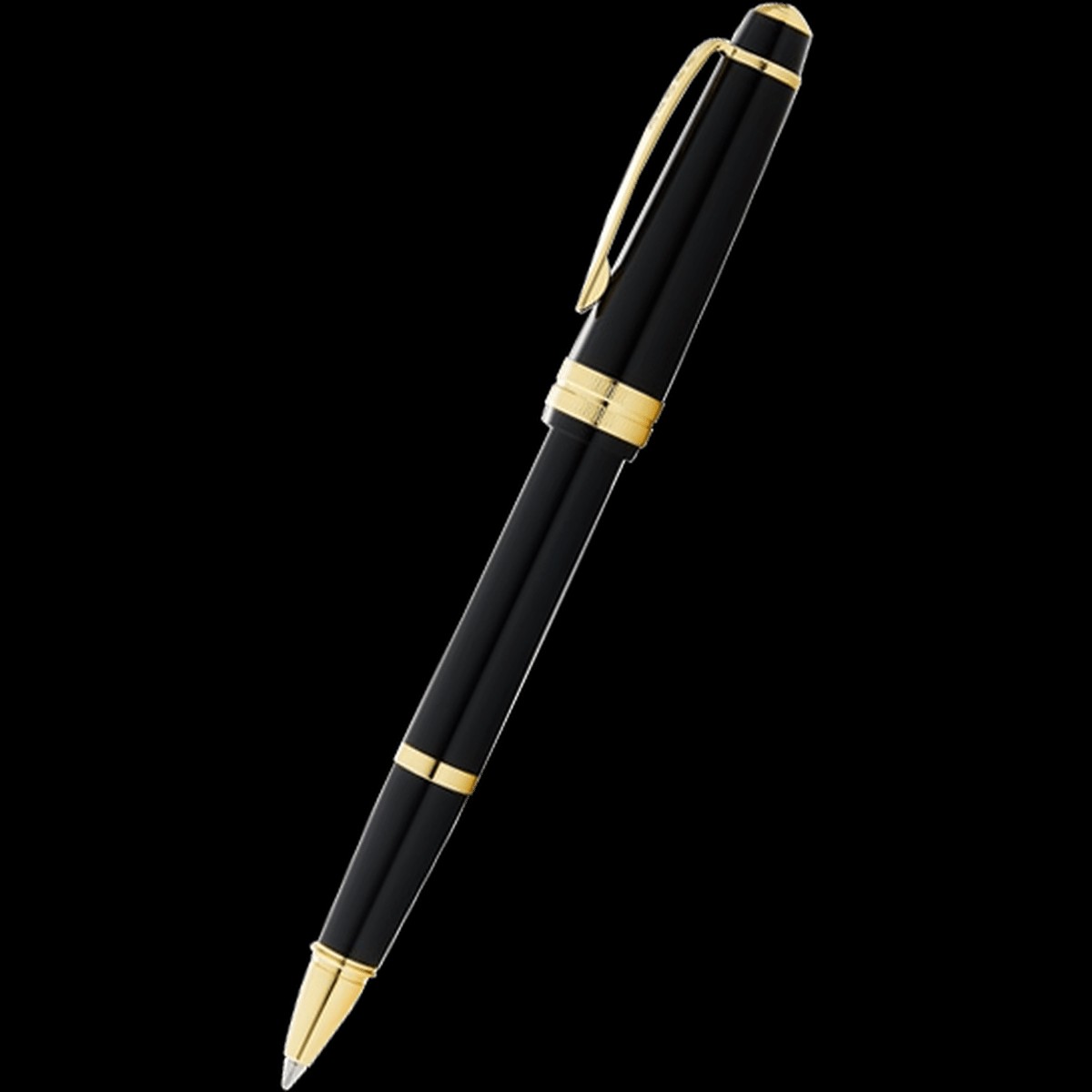 Cross Bailey Light Rollerball Pen – Black – Gold Trim