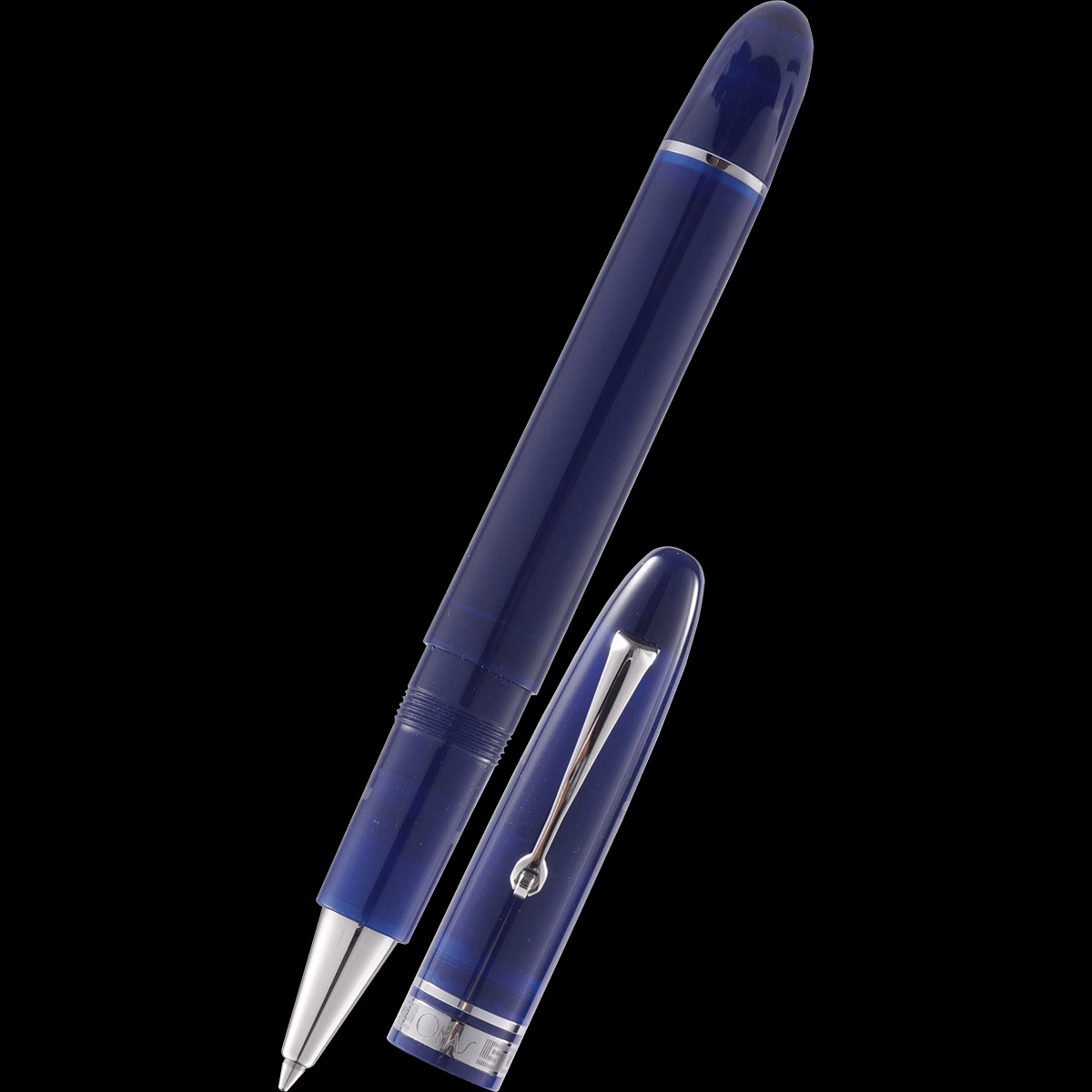 Omas Ogiva Rollerball Pen – Blue – Silver Trim