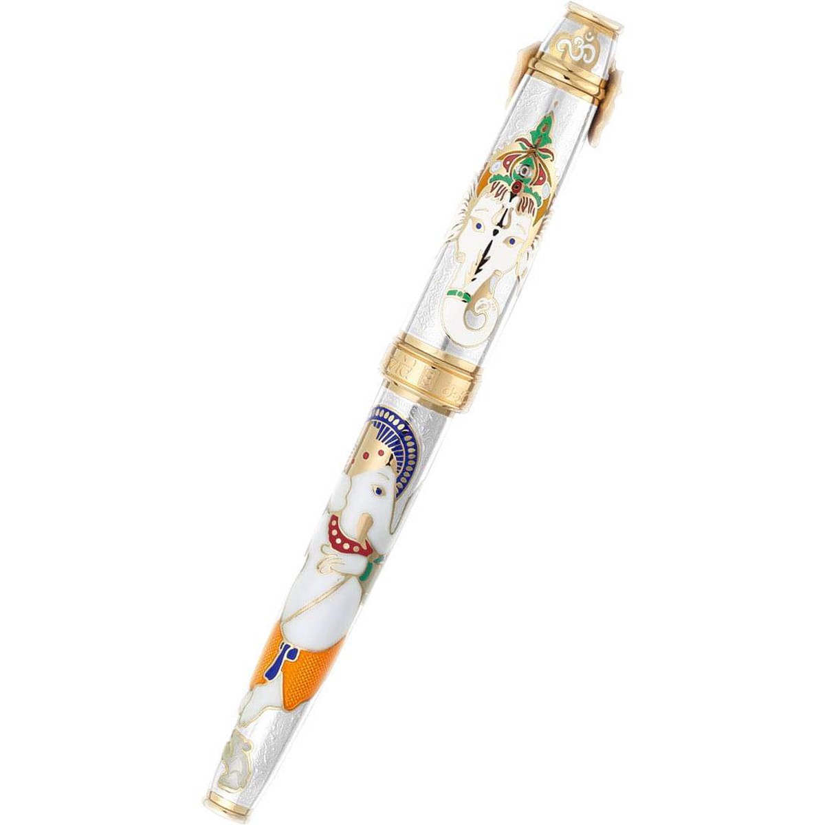 David Oscarson Lord Ganesha Rollerball Pen – White