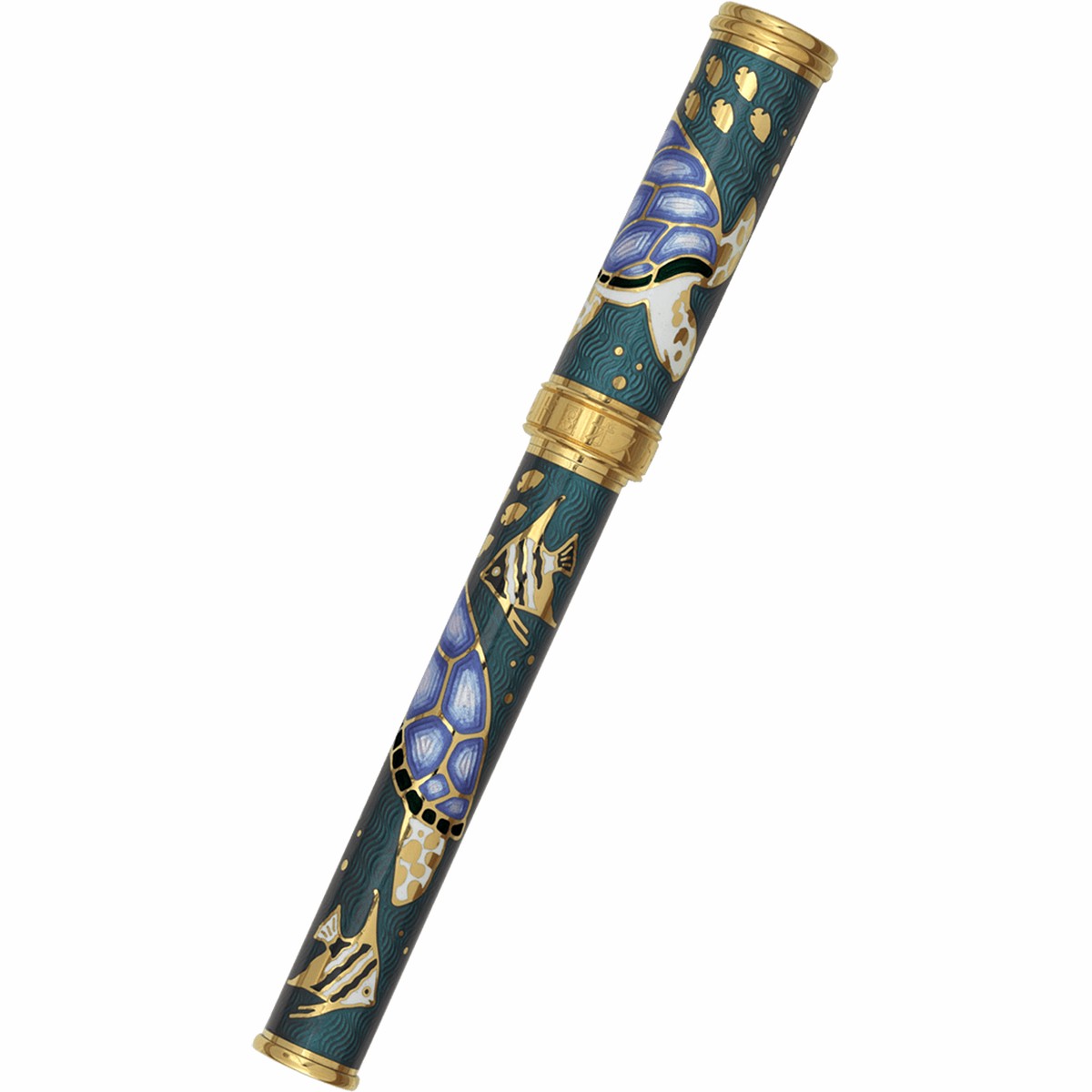 David Oscarson Sea Turtle Rollerball Pen – Teal