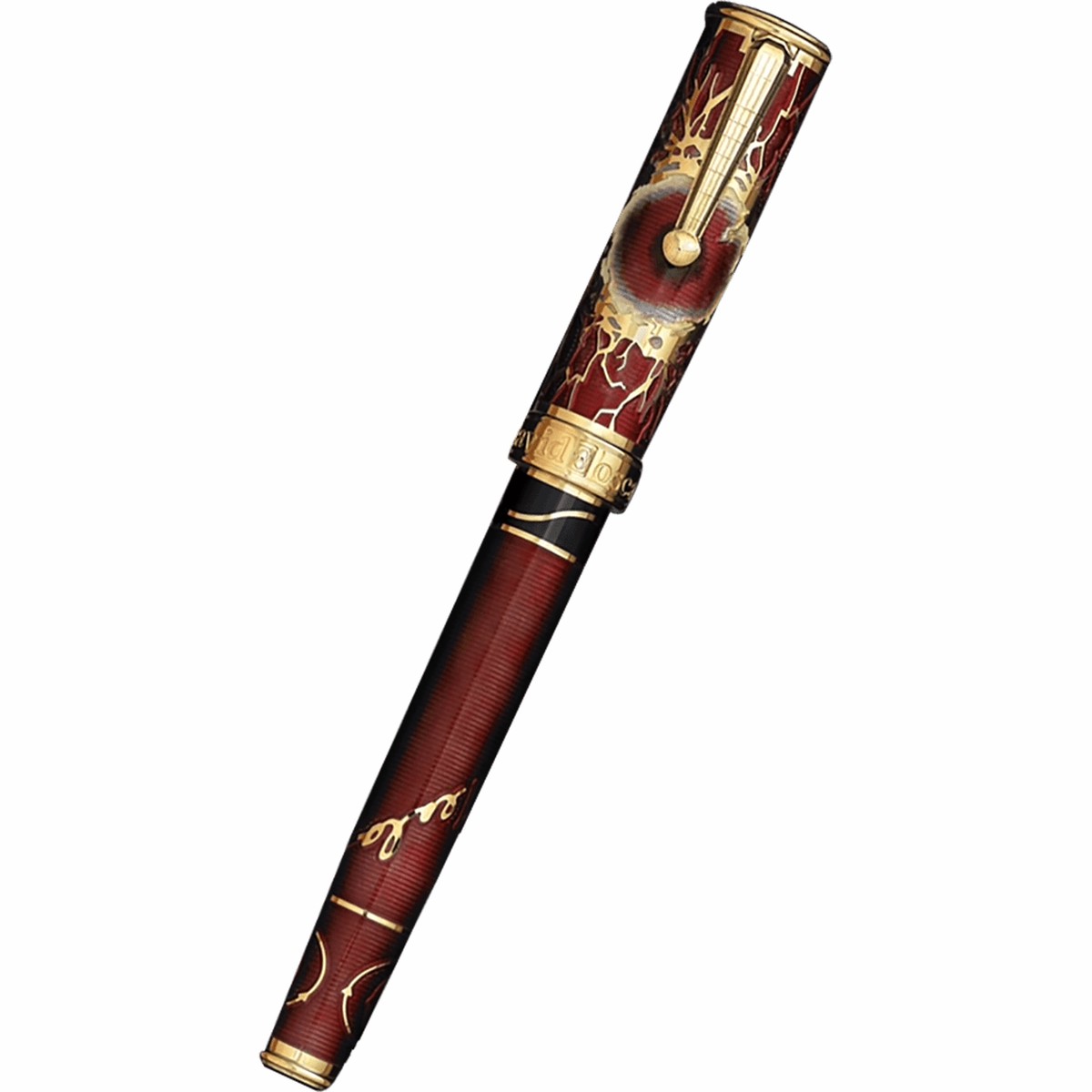 David Oscarson Tesla Rollerball Pen – Translucent Red