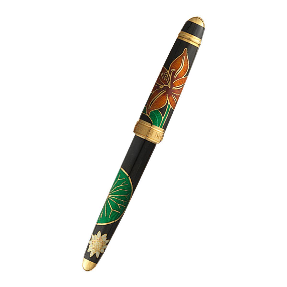David Oscarson Lily Rollerball Pen – Black, Saffron, Citrine, Ruby and Emerald
