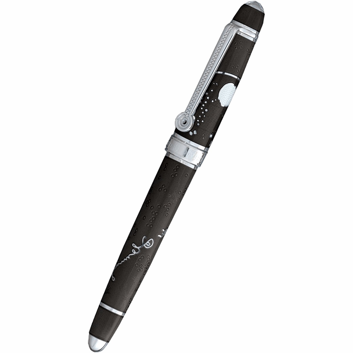 David Oscarson Sir Alexander Fleming Rollerball Pen – Translucent Black
