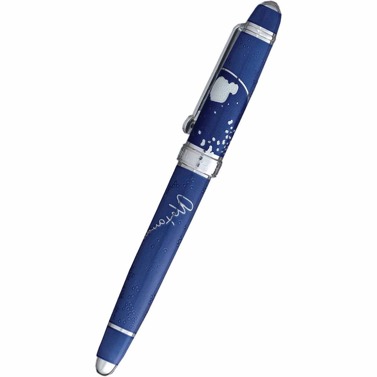 David Oscarson Sir Alexander Fleming Rollerball Pen – Translucent Blue
