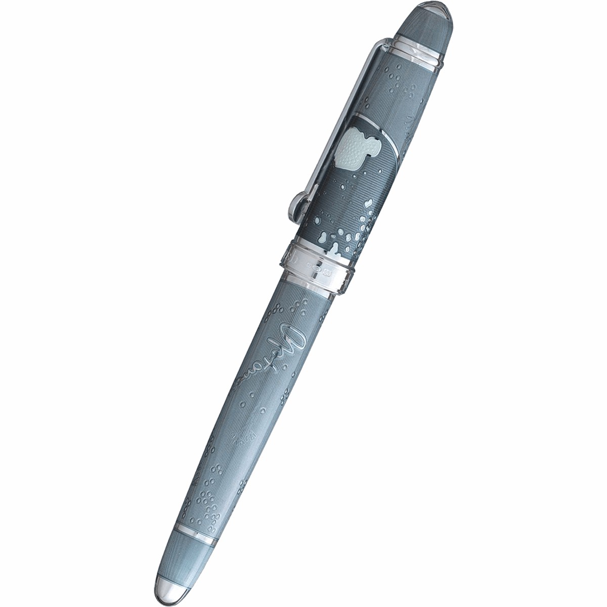 David Oscarson Sir Alexander Fleming Rollerball Pen – Translucent Grey (Granite)