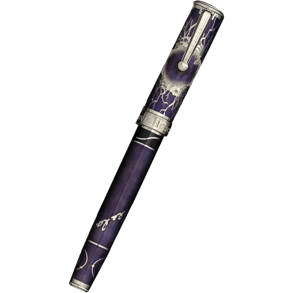 David Oscarson Tesla Rollerball Pen – Translucent Purple