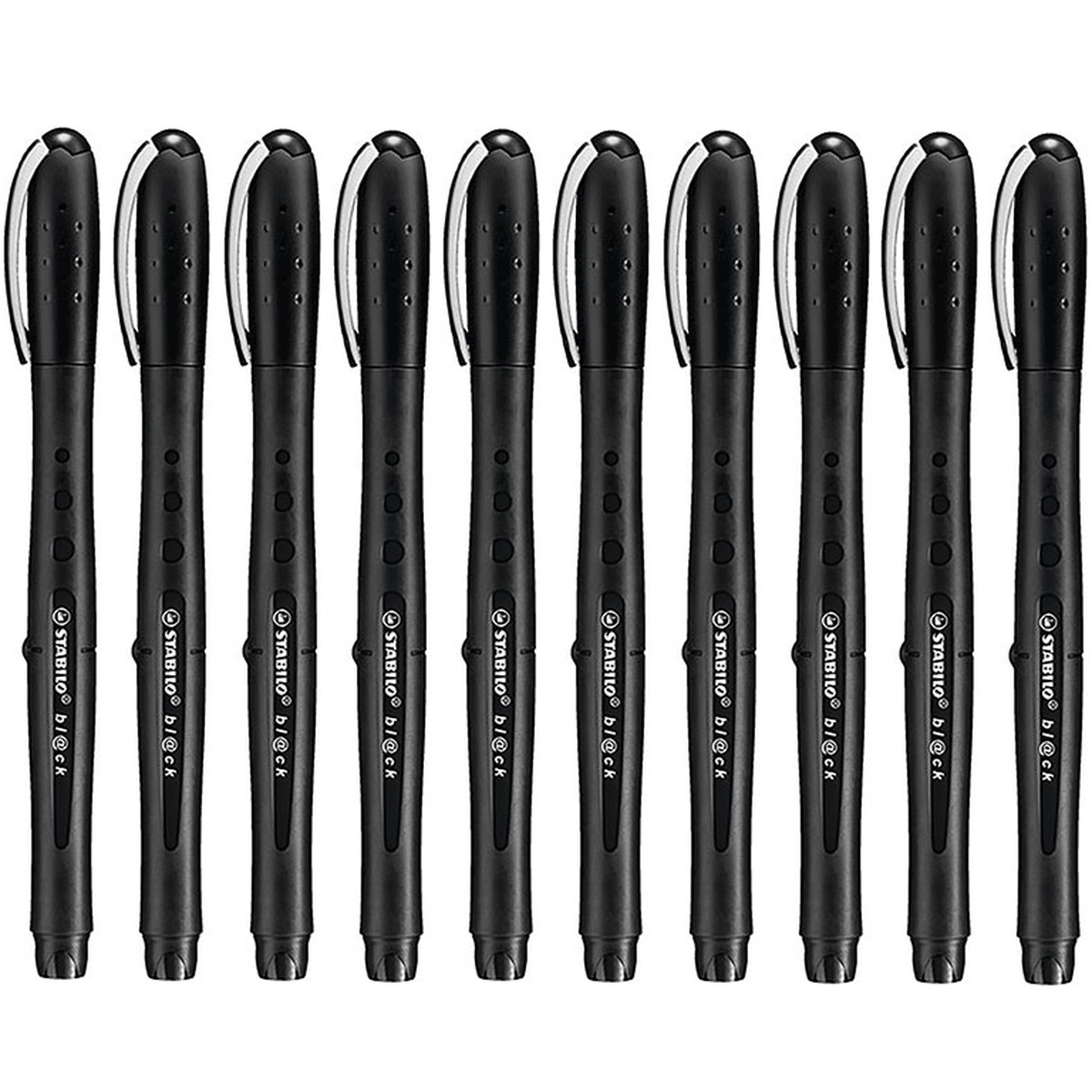 Stabilo Bl@Ck Rollerball Medium Black Box 10
