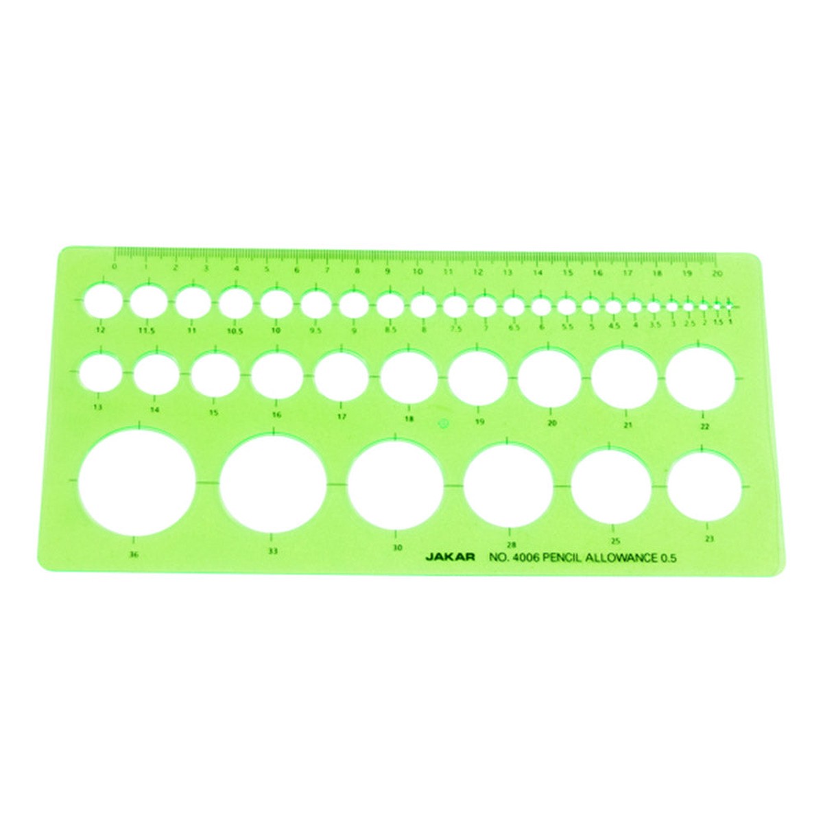 Jakar Circle Template 1-36mm