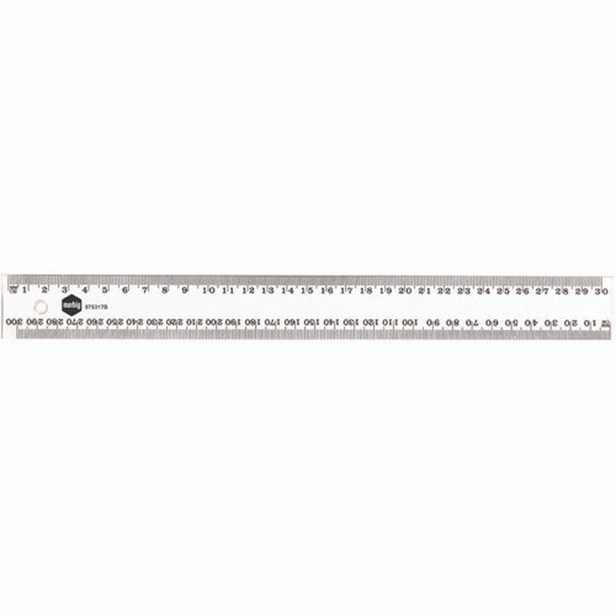 Marbig Plastic Ruler 30cm Clear