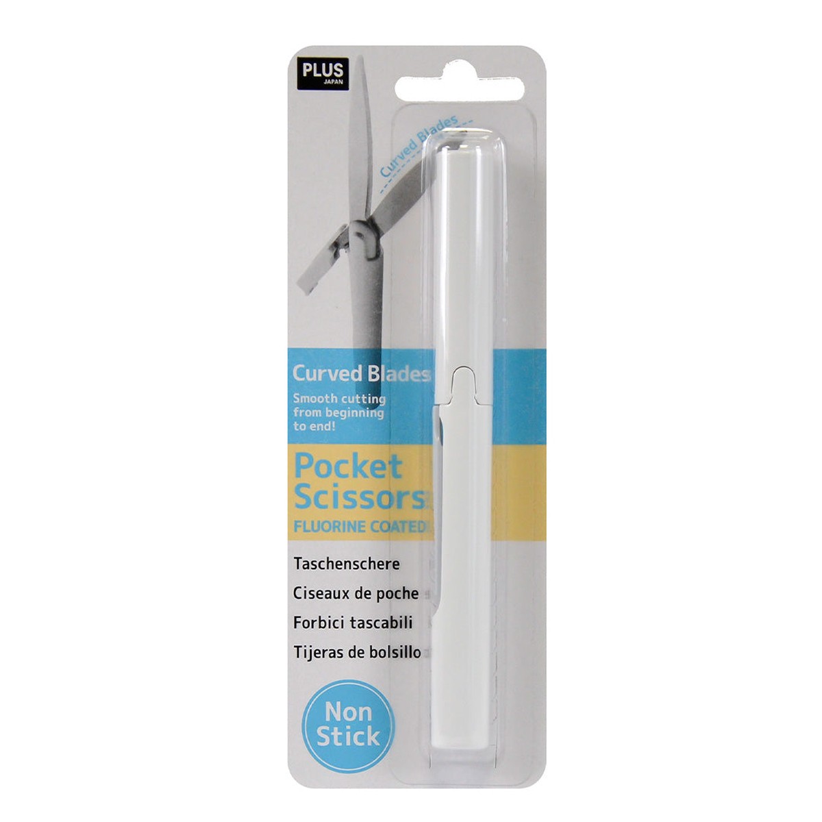 PLUS Pocket Scissors White