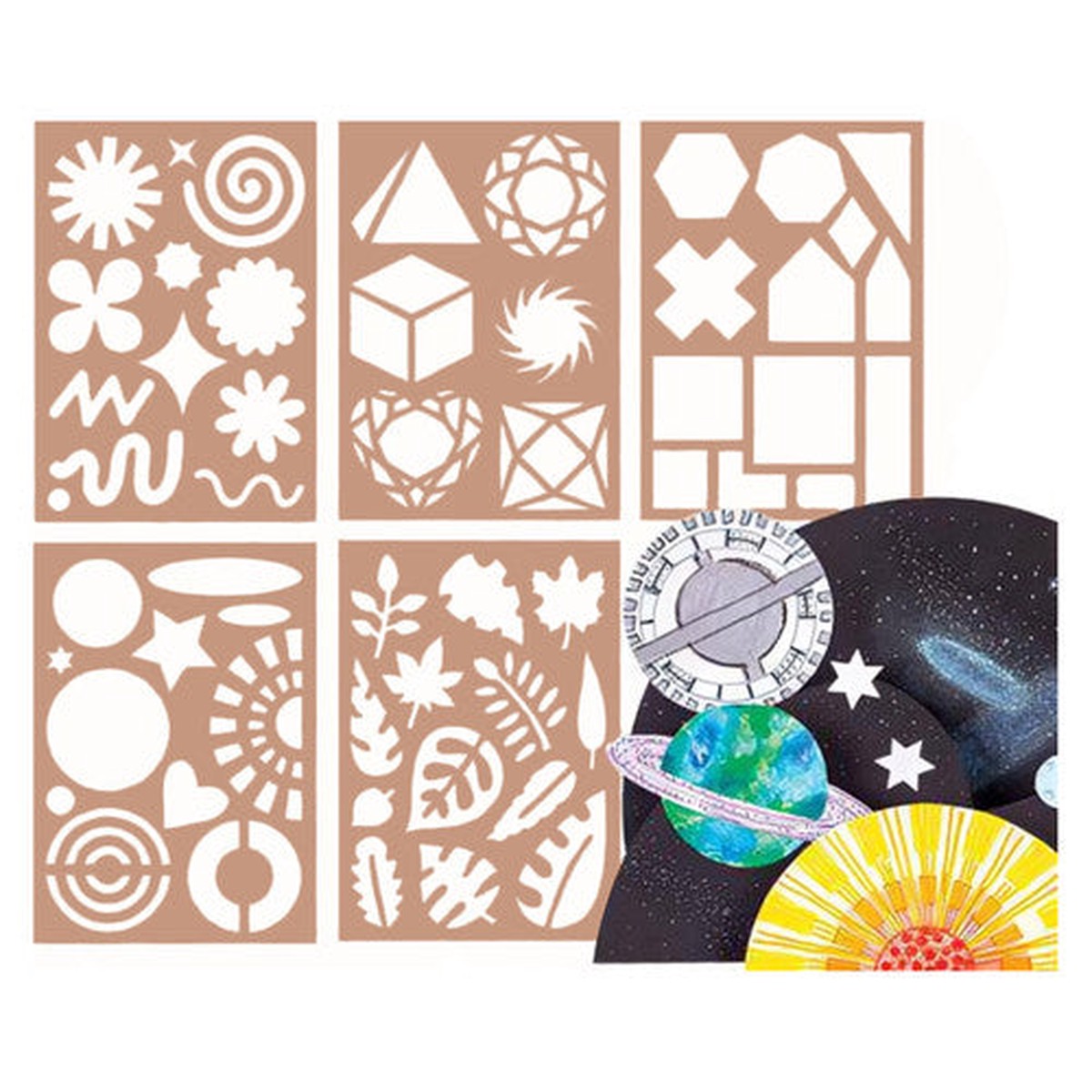 Shape Stencils A4 10 Sheets